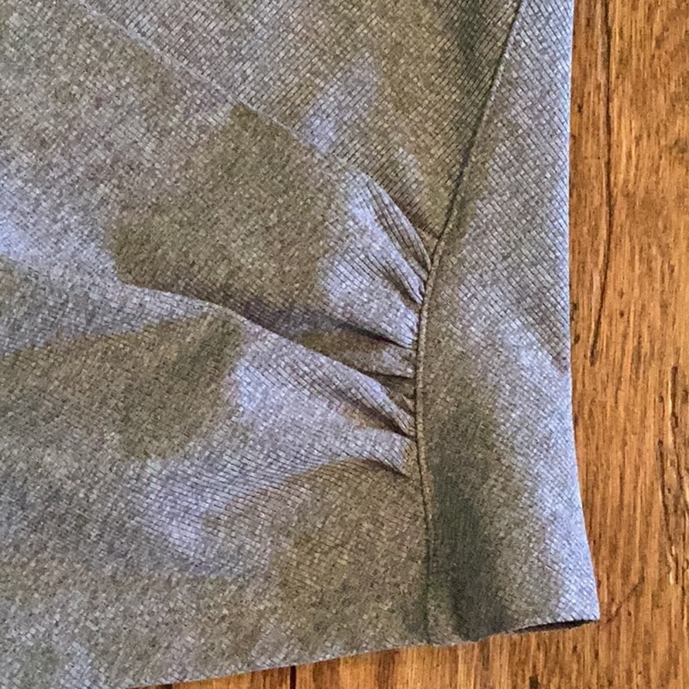 *Athleta | Bayview Ribbed Cropped Faux Wrap Top Workout Tank in Heather Grey L - Picture 5 of 8